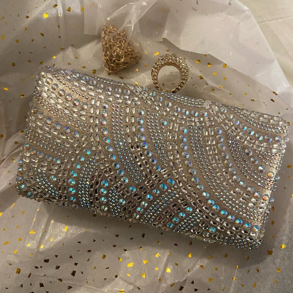 Lauren Lorraine crystal evening clutch — a luxury-style handbag